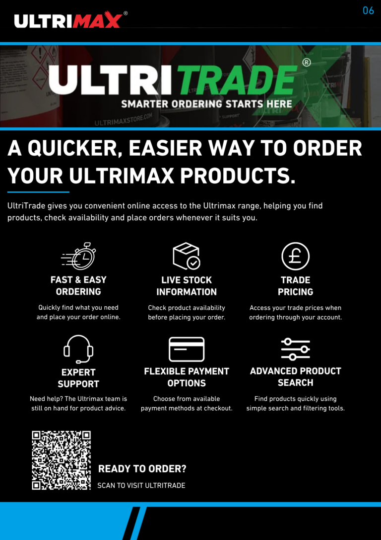 UltriTrade information page explaining how customers can order Ultrimax products